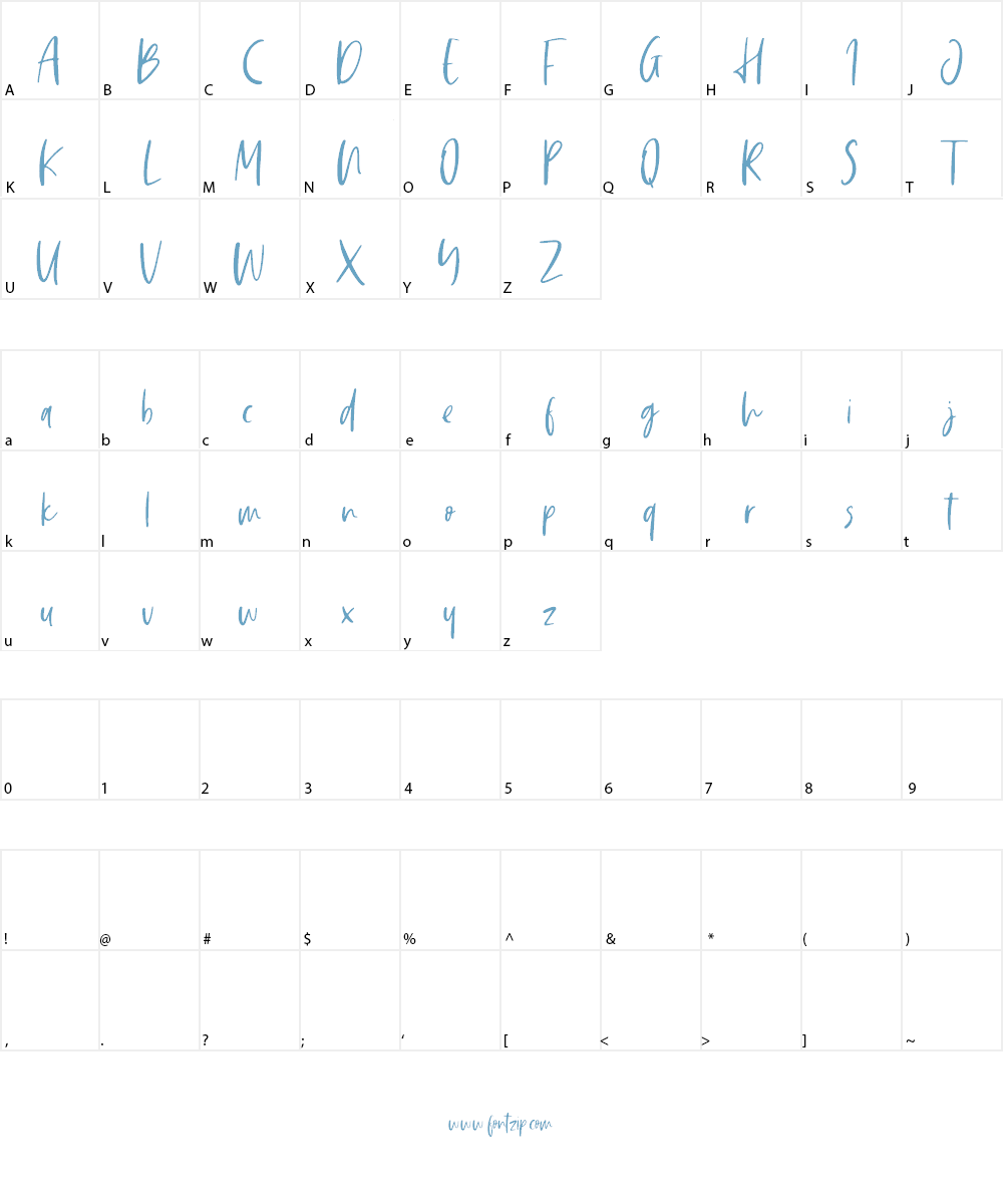 Saturday Vibes Font Character